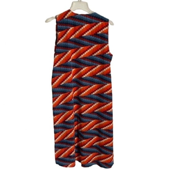 Lularoe Long Duster Kimono Orange Blue Size Medium! - Picture 3 of 7